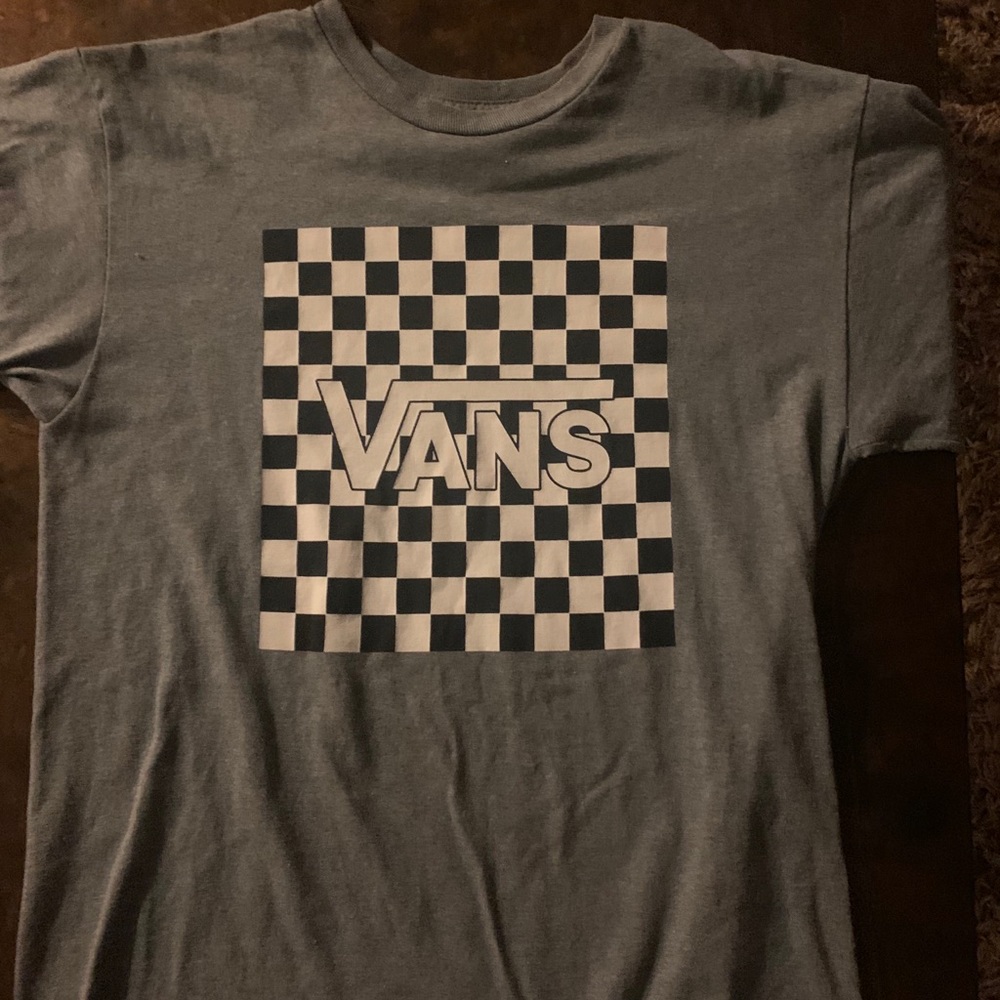 Checkered vans shirt never worn